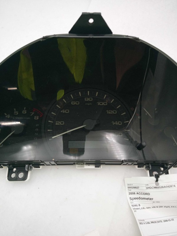 2006 Honda Accord Speedometer Gauge OEM Grey 3.0L 132K Miles - Warranty
