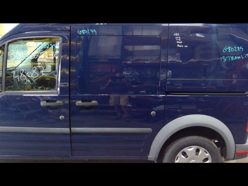 Driver Rear Side Door Sliding Without Window Blue Fits 10-13 TRANSIT CONNECT
