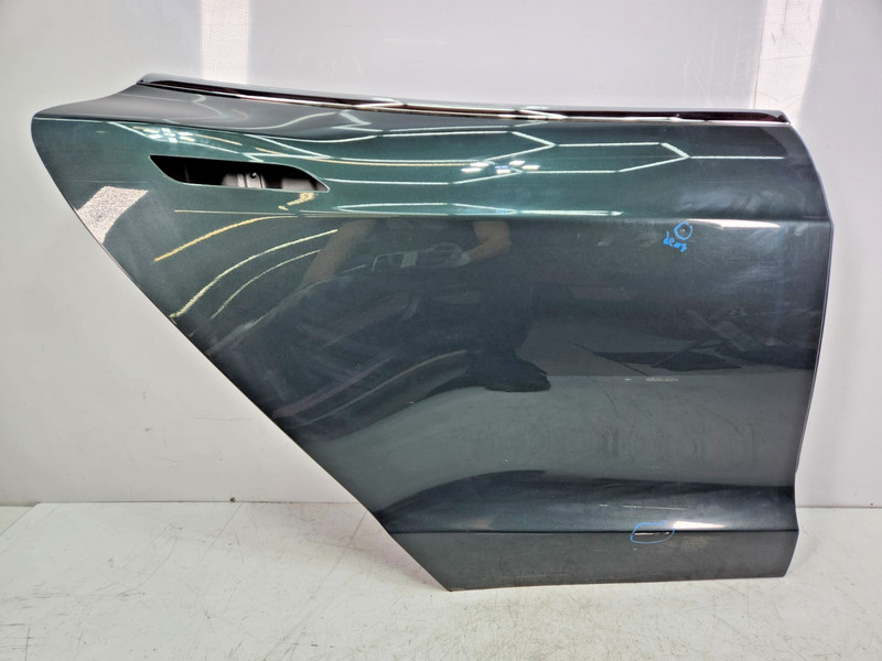 ✅ 12-16 OEM Tesla S Rear Right Passenger Side Door Shell Panel Green NOTE*