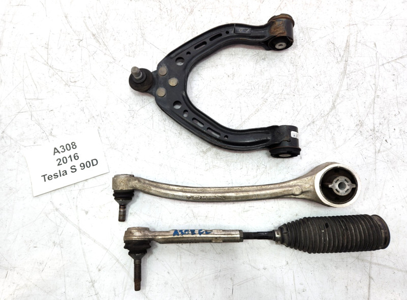 ✅ 16-20 OEM Tesla Model S Front Left Driver Side Control Arm W/ Tie Rod SET