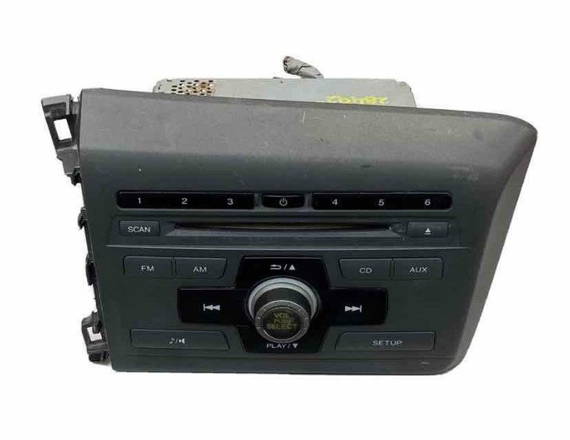 2012 HONDA CIVIC HF SEDAN RADIO RECEIVER ASSY OEM 39100TR0A31