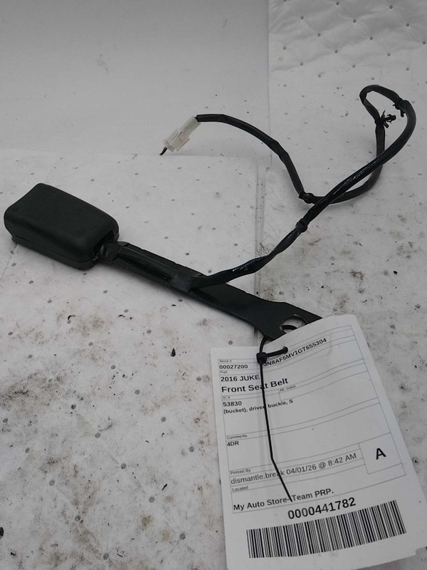 2016 Nissan JUKE OEM Black Seat Belt 4DR, Used, 121K Miles, Warranty Included