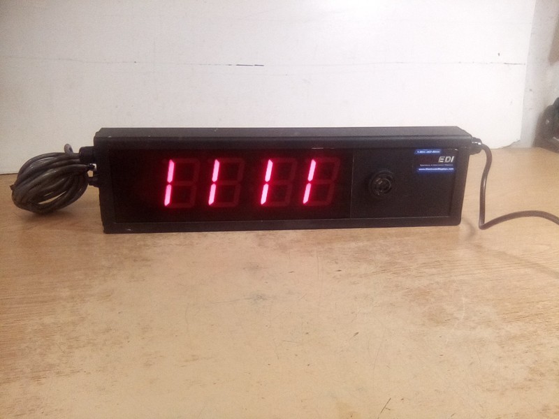 EDI 4-Digit LED Display Up/Down Timer Clock