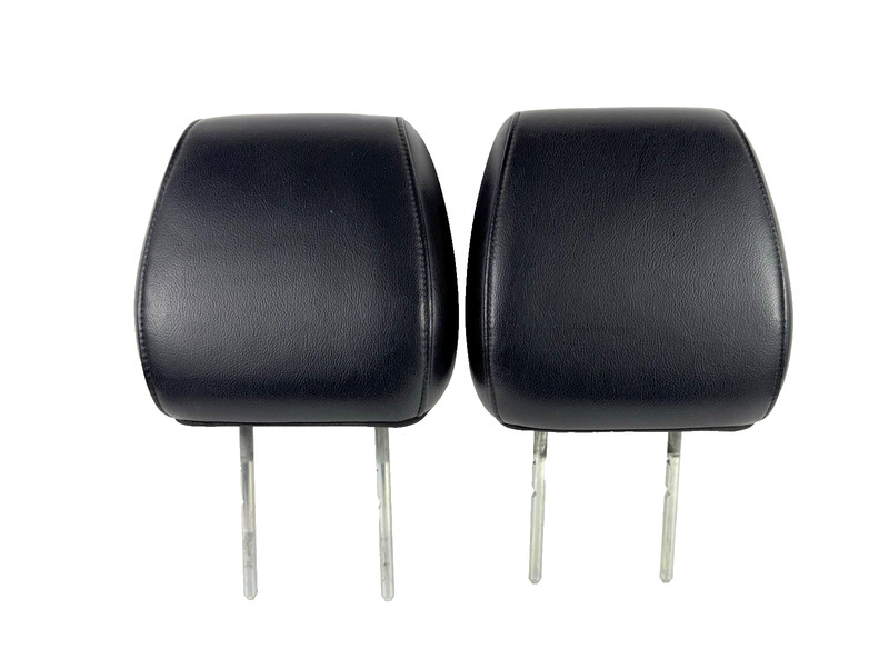 2004-2008 Ford F150 F-150 Front Headrest Pair Set Of 2 Black Leather OEM