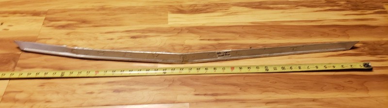 1962 CHEVROLET FULLSIZE PASSENGER CAR HOOD LIP MOLDING IMPALA OEM #2