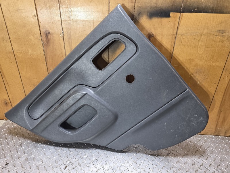 02-04 Nissan Xterra Rear Driver Door Panel Gray Oem Tested