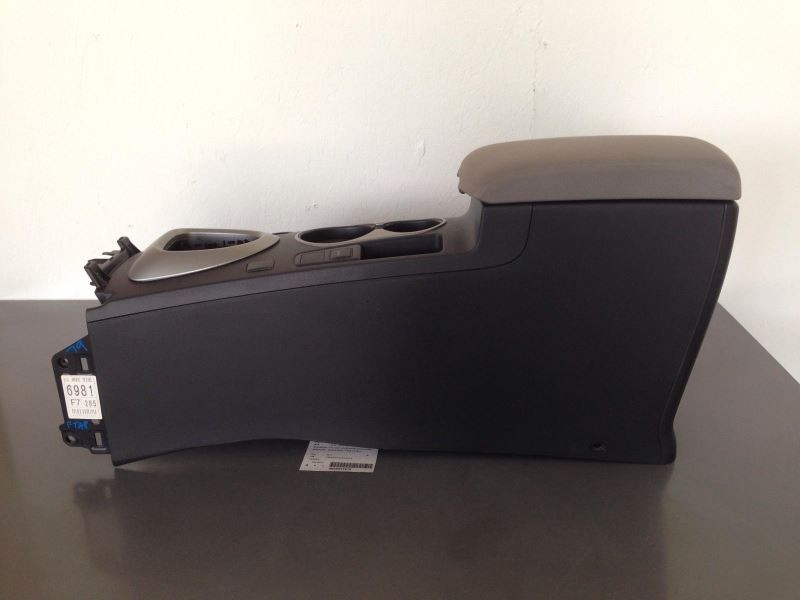 Center Floor Console Black and Gray Fits 2013-2015 Nissan Rogue 74845