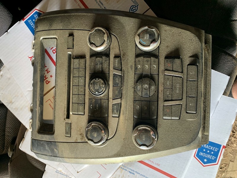 10-12 FORD FUSION RADIO CD PLAYER RADIO HEATER AC CONTROL DASH UNIT ASSEMBLY