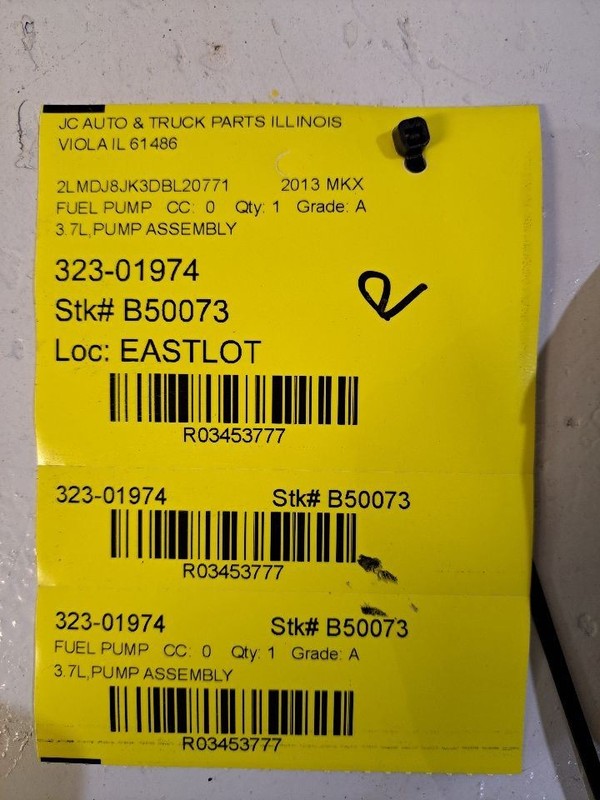 Fuel Pump Assembly AWD Fits 11-15 MKX 3453777