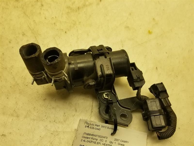 07-11 TOYOTA CAMRY 2.4L 4CYL ENGINE COOLING PUMP ASSEMBLY