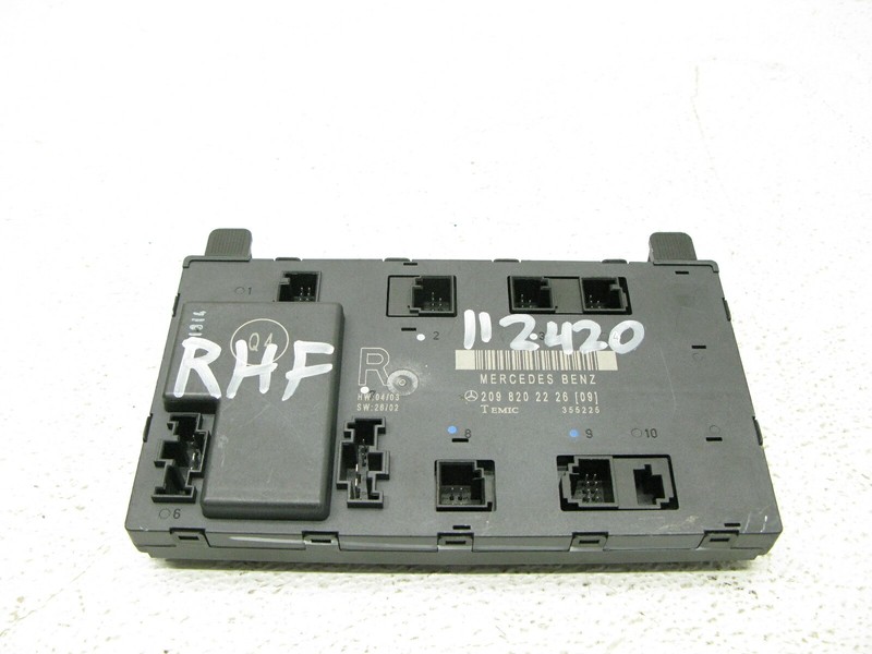 03-06 MERCEDES CLK500 E500 C320 W209 DOOR CONTROL MODULE RIGHT FRONT 112420