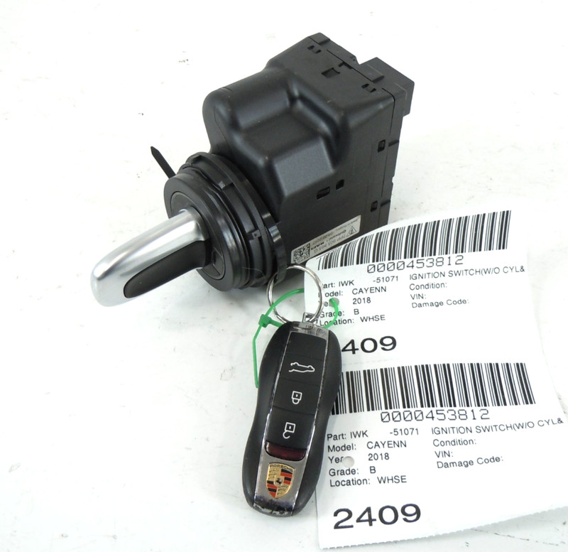 2011-2018 Porsche Cayenne Ignition Control Switch W/ Key OEM