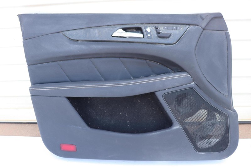 2012-2018 MERCEDES CLS550 W218 FRONT LEFT DRIVER DOOR PANEL LEATHER BLACK OEM