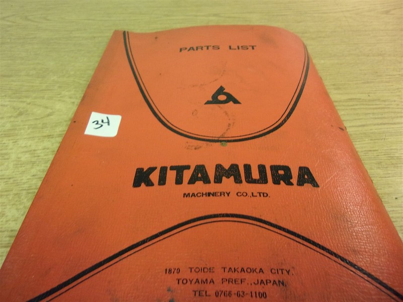 Kitamura Machining Center M-1 Parts list "34" *FREE SHIPPING*