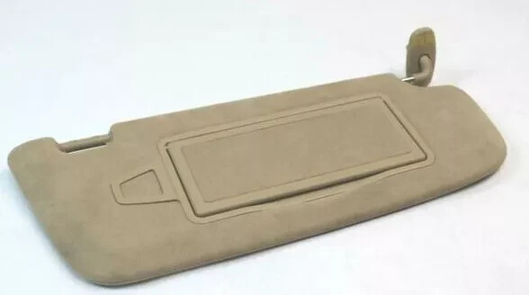 07-14 Mercedes S63 AMG Front Right Side Sun Visor Shade Sunvisor Suede Brown OEM