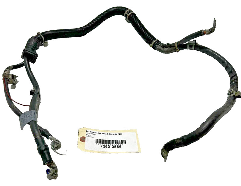 2012-2013 Mercedes W221 S550 4.7L Battery Starter Alternator Cable Harness OEM