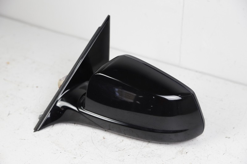 11-13 BMW F10 535 550 Left Driver Side Door Mirror Folding W/O Camera Jet Black
