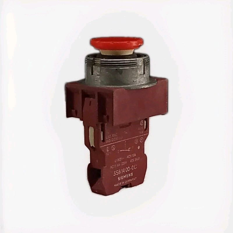Siemens 3SB 14 00-0C 660V AC 10A Red Pushbutton