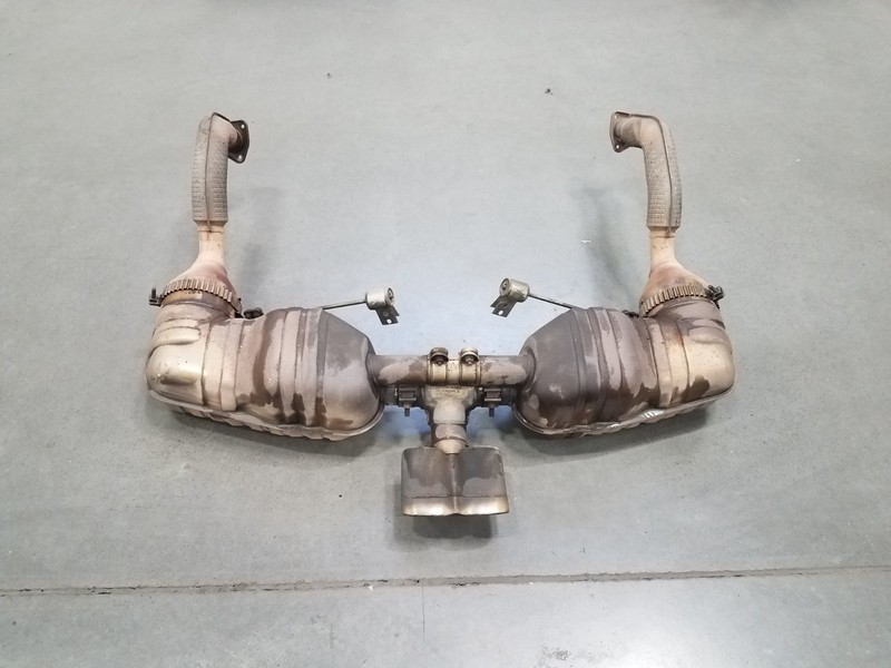 2006 Porsche Cayman S 987 OEM Exhaust Muffler / Pipes / Tip #4760 Z14