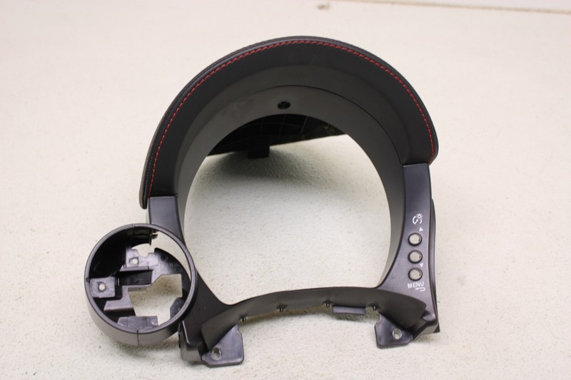 Fiat 500 Abarth Padded Gauge Cluster Bezel Cover W/ Boost Guage Trim Oem 12-18