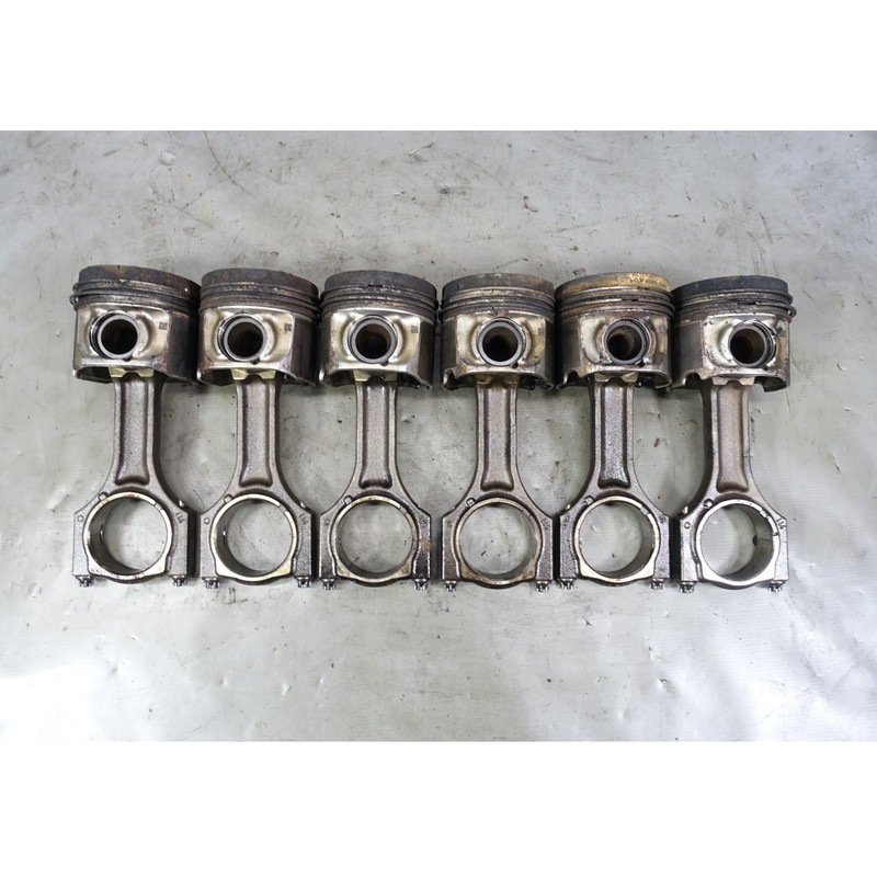 14-18 BMW F10 535d X5 35d F15 N57 Pistons and Connecting Rods Set of 6 OEM