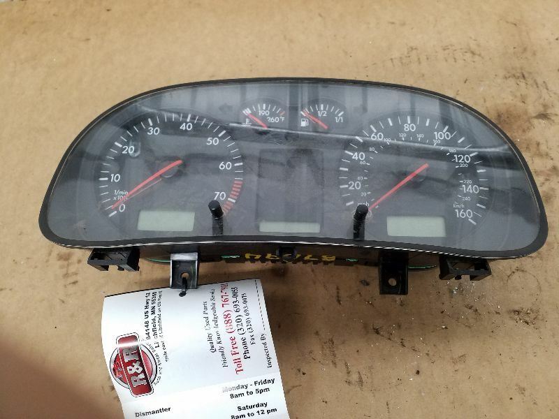 Speedometer Cluster 160 MPH Speed 6 Cylinder Fits 03 GOLF 201131