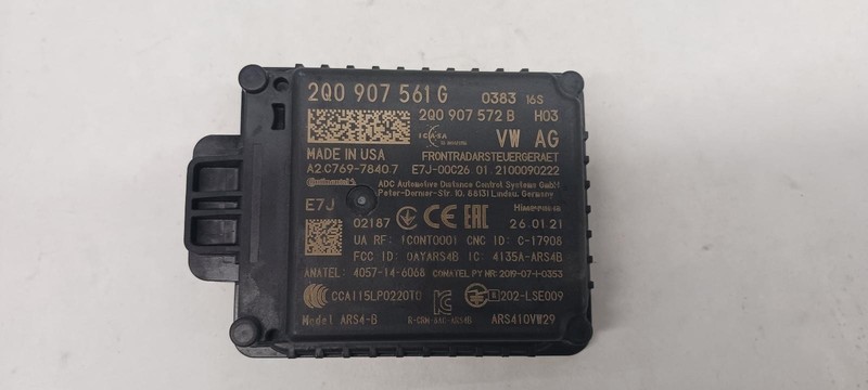 20-'22 VOLKSWAGEN ATLAS CROSS SPORT front radar unit OEM 1 Year Warranty!