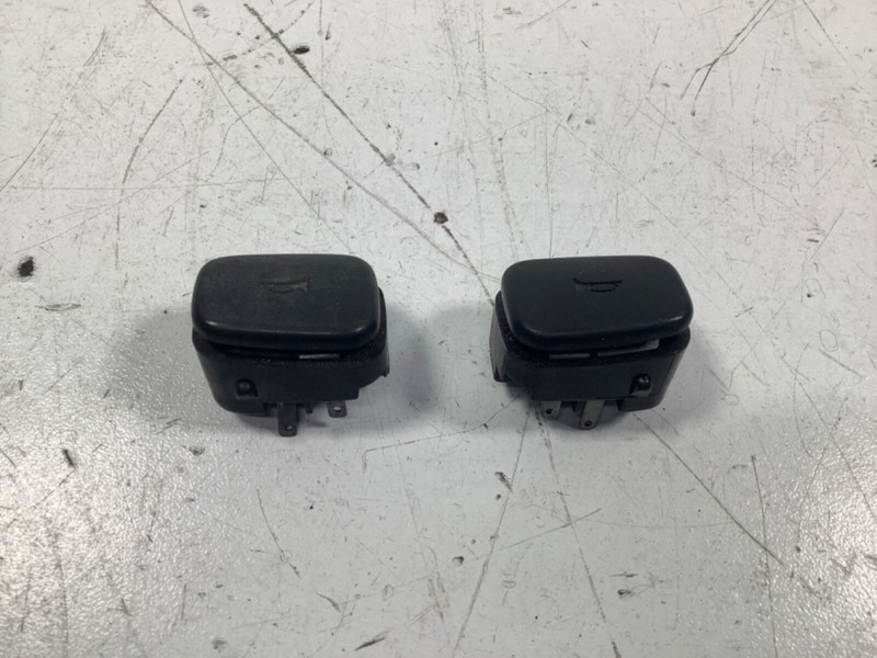 92-95 Honda Civic Left & Right Steering Wheel Horn Buttons Black OEM