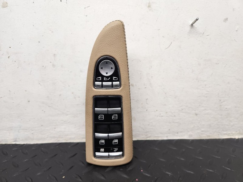 10-13 Mercedes-Benz S400 Driver's Master Window Switch Tan OEM 2218215151