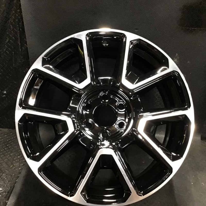 2021-2024 Chevrolet Suburban Tahoe 14035 Wheel 22x9 Rim Black Machined 23376234