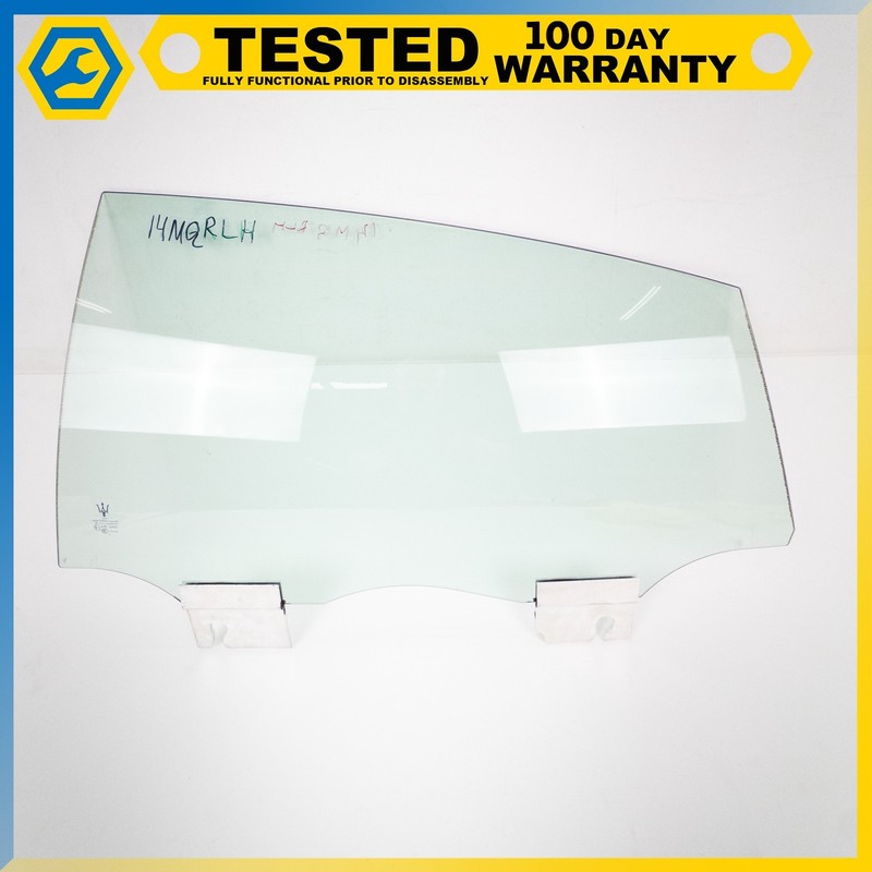 14-19 MASERATI QUATTROPORTE REAR LEFT DRIVE SIDE DOOR WINDOW GLASS OEM