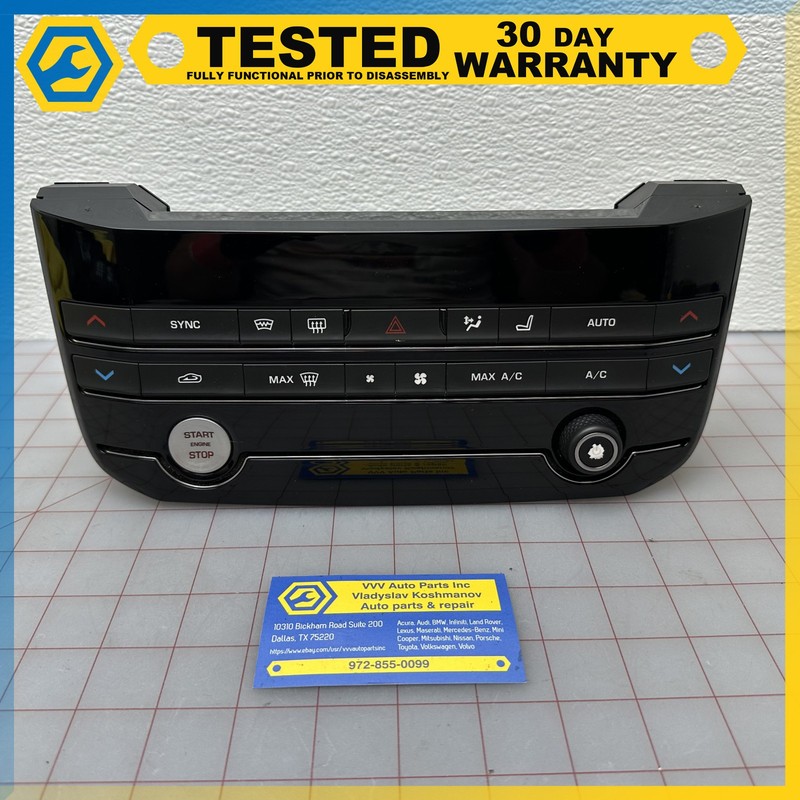 17-20 JAGUAR XE HVAC HEATER AC CLIMATE CONTROL SWITCH PANEL OEM