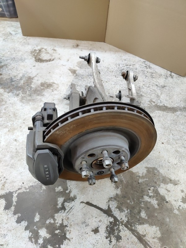 16-20 Tesla Model X AWD Rear Right Spindle Knuckle Wheel Hub & Control Arm 24099