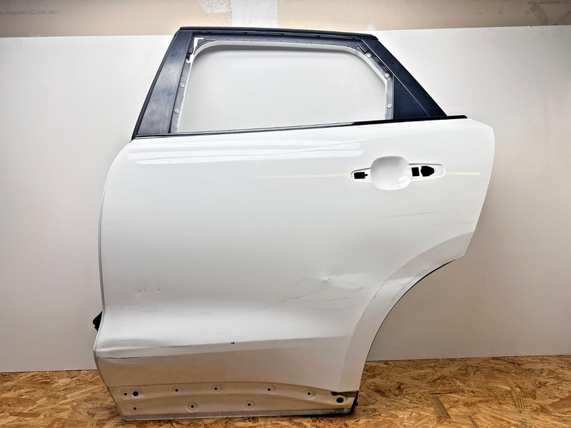 17–23 Jaguar F-Pace Rear Left Driver Door Shell Skin Panel Glass Polar White OEM