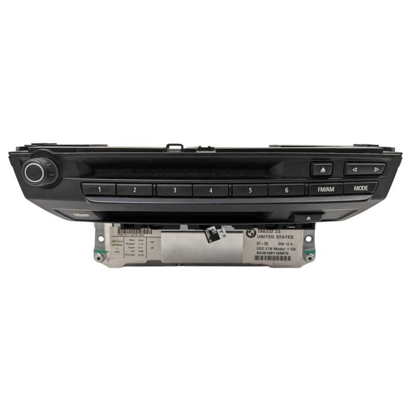 2008 BMW X5 X5M E70 CCC SAT NAV NAVIGATION HEAD UNIT CD IDRIVE 6583 9185543 OEM