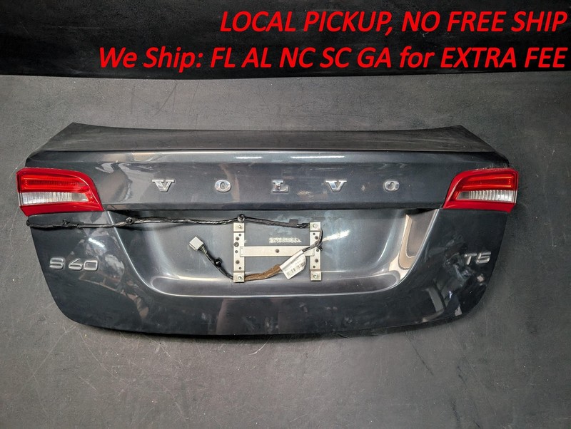 Rear Trunk Deck Lid 2015 Volvo S60 31395582 2014 2016 2017 2018