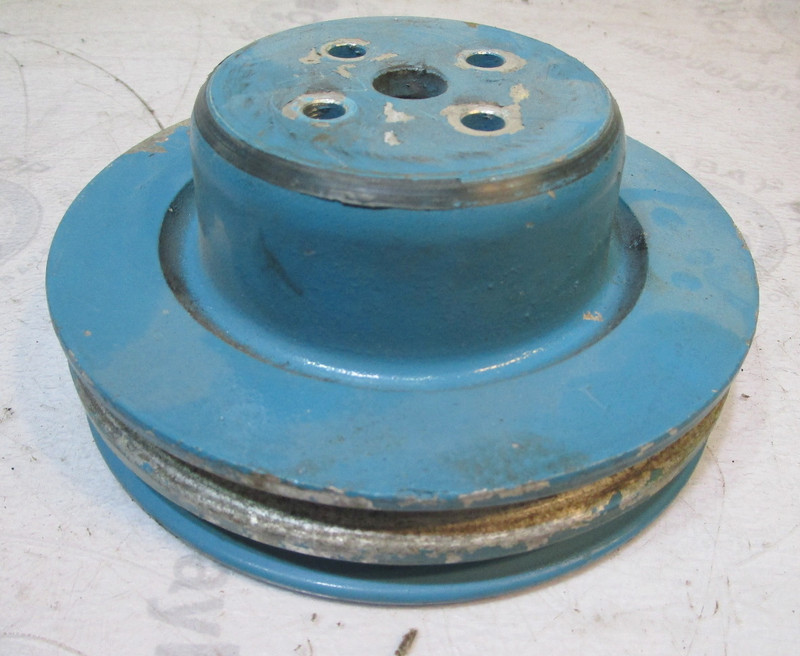 D3JL-8A528-F Ford V8 Aluminum Water Pump Pulley 2 Groove OMC Mercruiser
