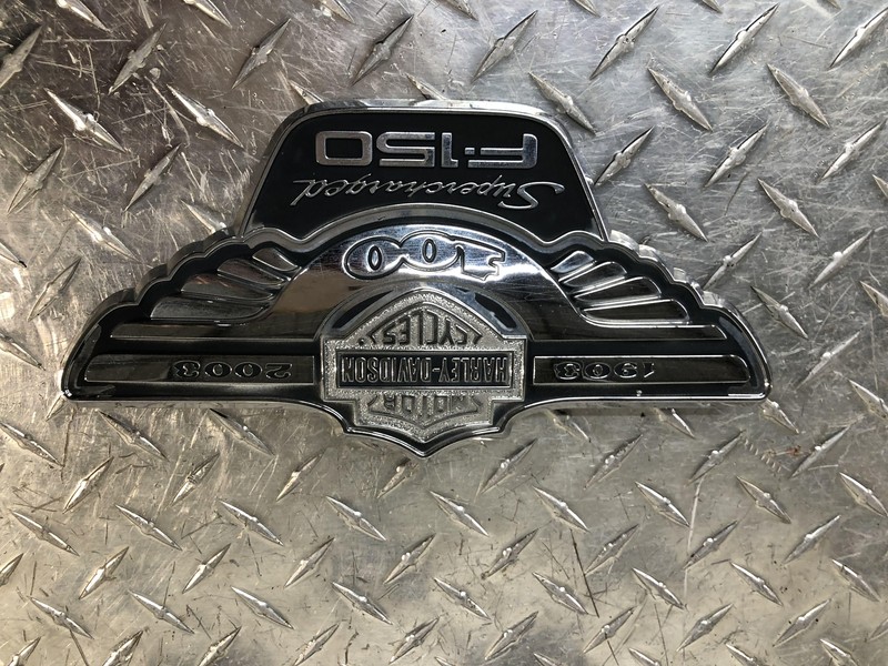 1997-2004 Ford F-150 F150 Harley Davidson Fender Badge Emblem Nice Oem Tested *