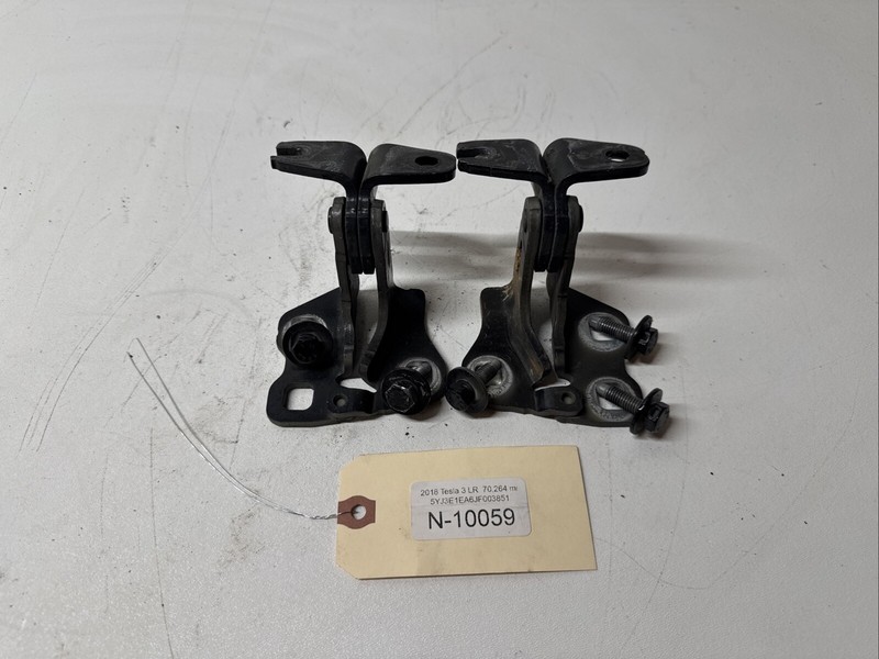 17-21 Tesla M3 Front Door Hinge 2 Set Driver Left Side Upper Lower 10059 B74