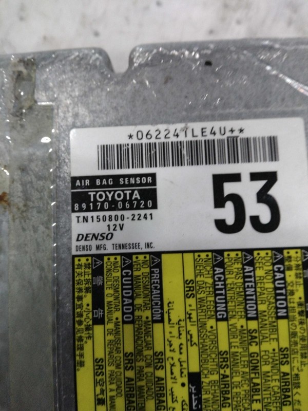 Used Air Bag Module fits: 2016 Toyota Camry Air Bag air bag control under consol