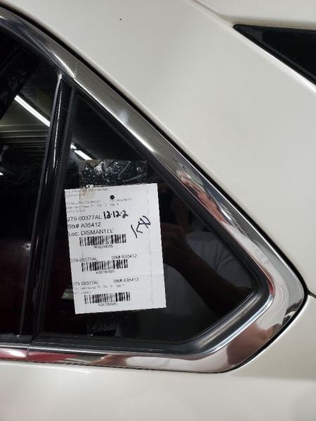 Driver Rear Door Vent Glass With Privacy Tint Opt Ako Fits 10-17 EQUINOX 280685