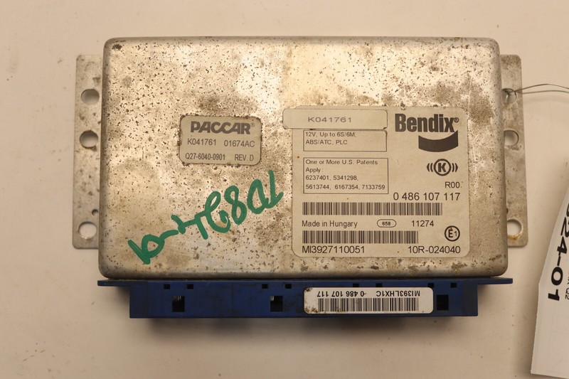 2012 KENWORTH T800 PACCAR BENDIX ABS BRAKE CONTROL MODULE Q27-6040-0901 OEM