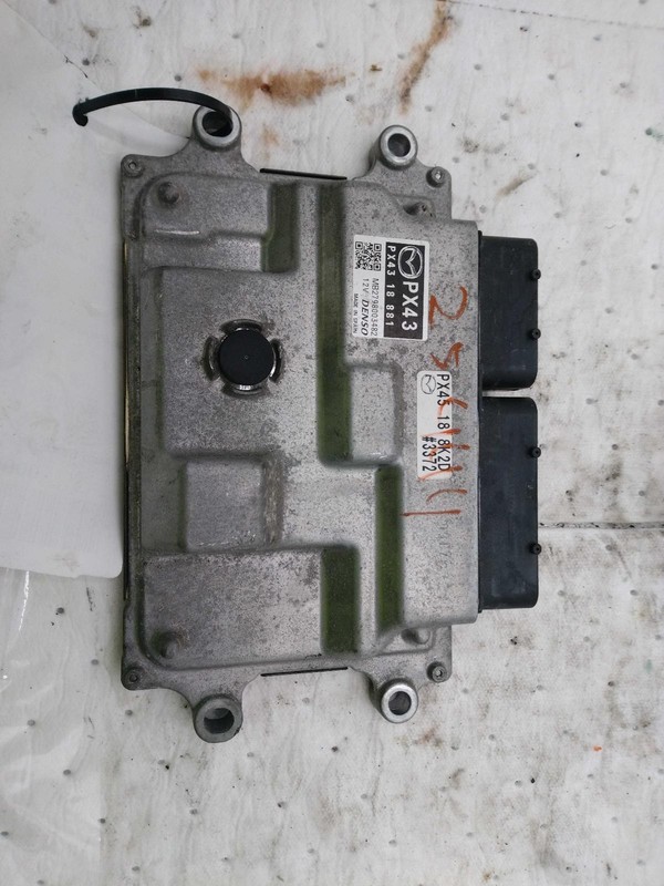 2019 MAZDA CX-5 Engine Control Module ECM PX4318881 Used 70k Miles Black