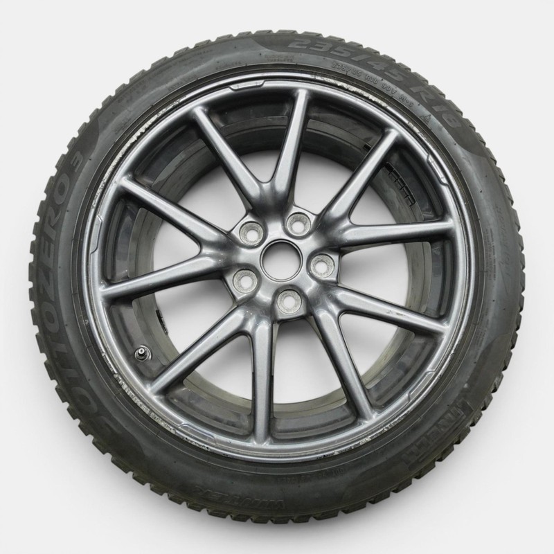 2017-2023 TESLA MODEL 3 Wheel Rim R18x8.5j W/tire 235/45 R18 Oem 1044221-00-c