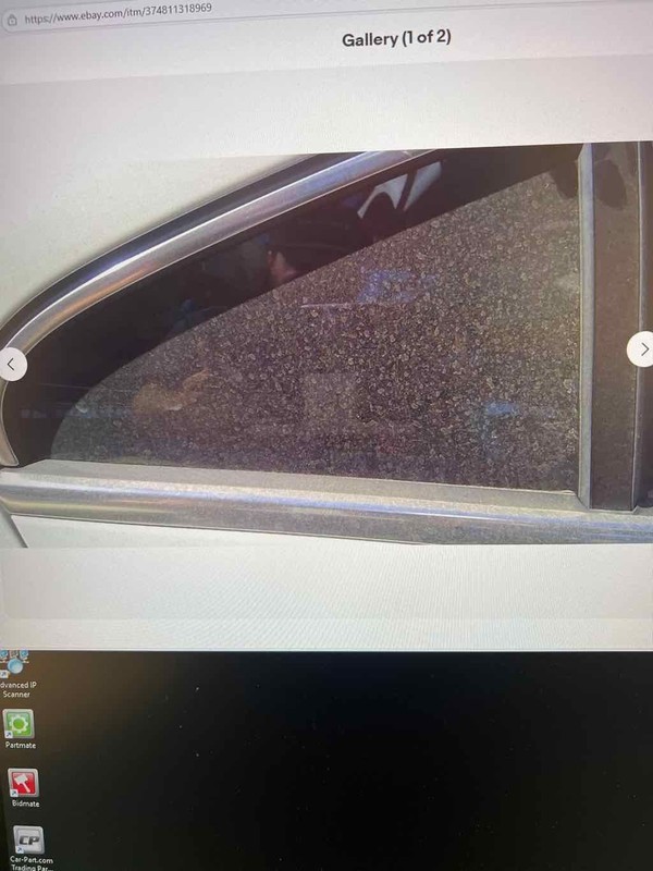 Rear Vent Glass/window VW CC Right 09 10 11 12 13 14 15 16 17