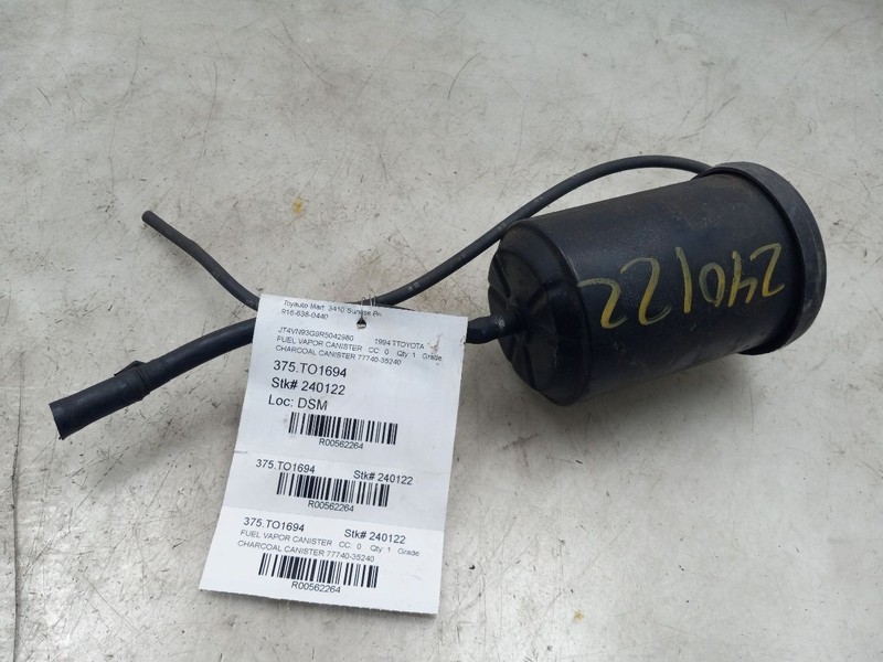 1994 TOYOTA PICKUP CHARCOAL FUEL VAPOR CANISTER 77740-35240