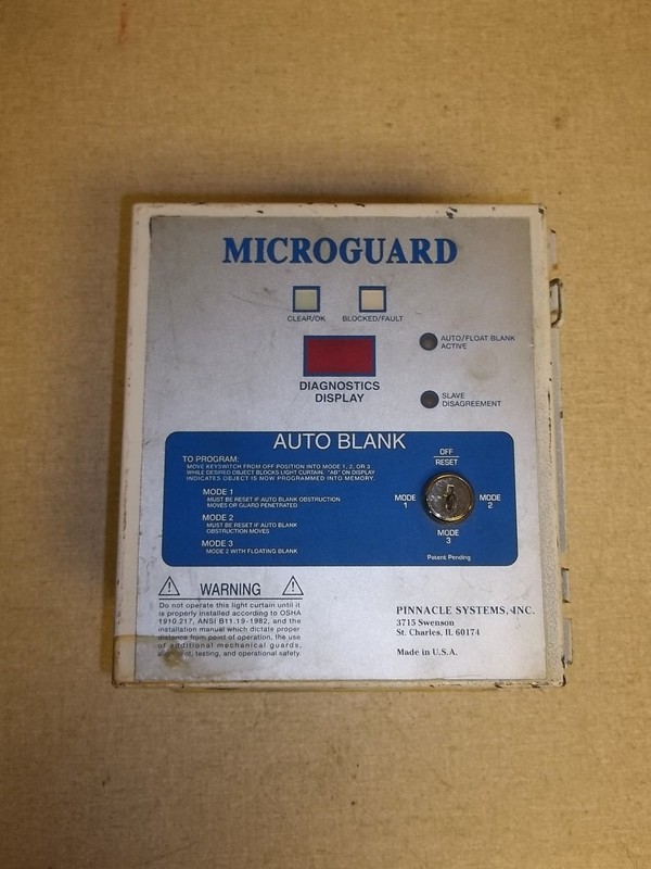Microguard 31-004 Pinnacle ControL Box Rev. 4 31-005, Rev 5, no key *FREE SHIP*