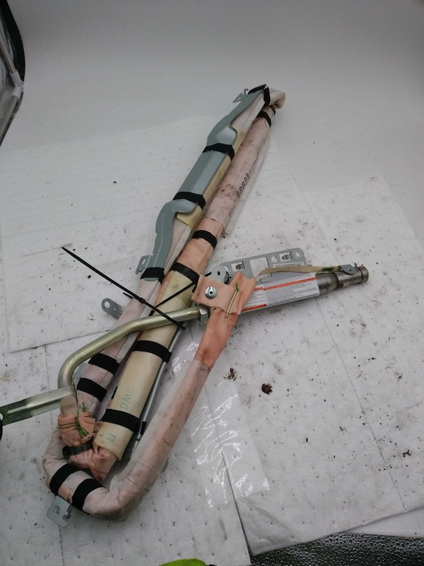 Used Left Curtain Air Bag fits: 2010 Nissan Rogue driver roof Left Grade A