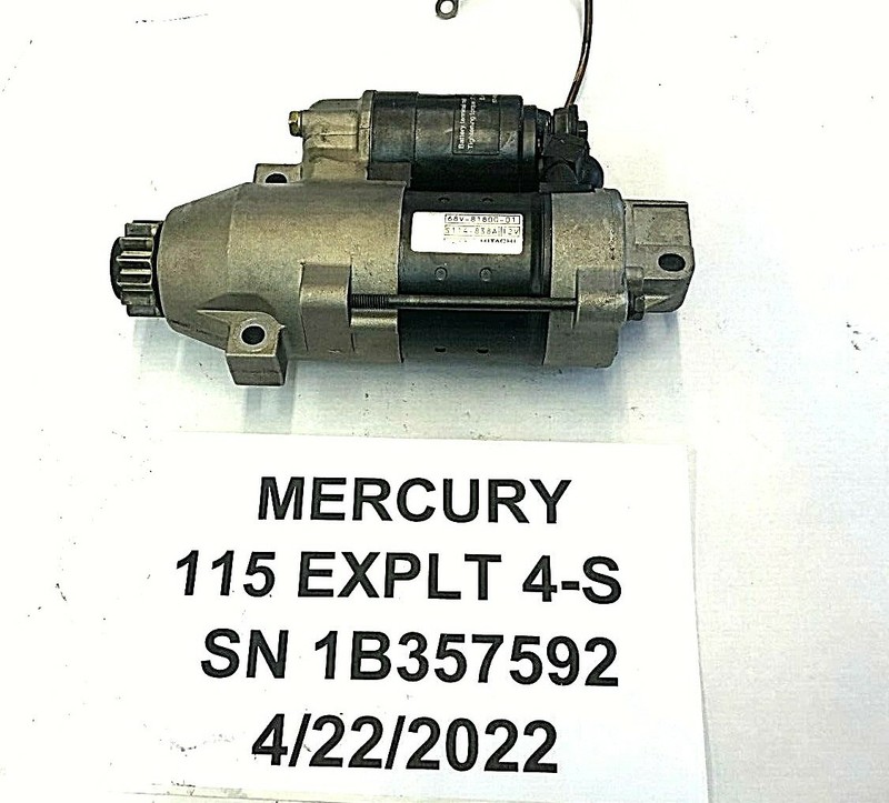 Mercury Outboard 80 90 100 115 EFI 4-Stroke Starter 881368T 2FRESHWATER!