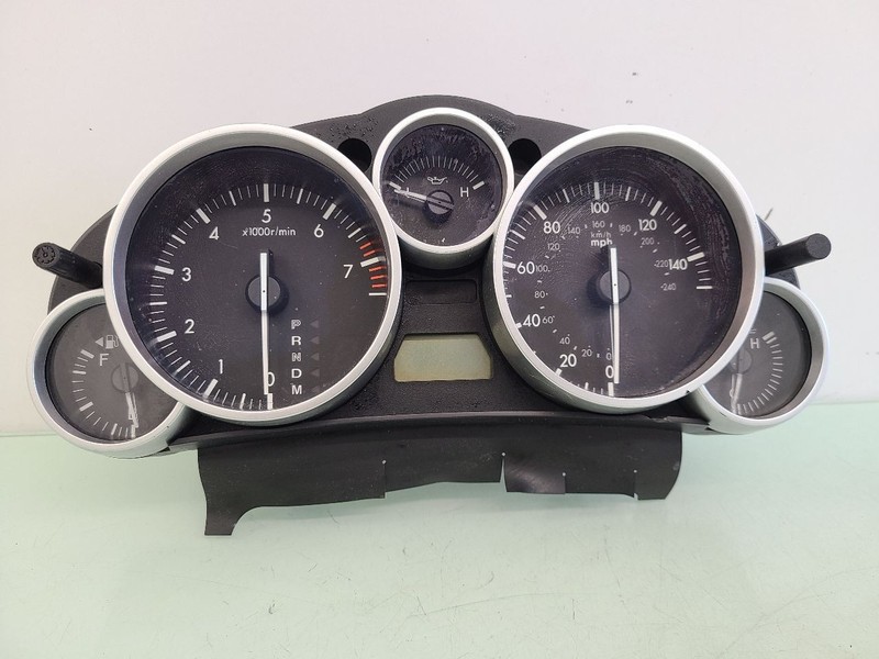 Speedometer Cluster MPH Silver Bezel Fits 06-08 MAZDA MX-5 MIATA 592364